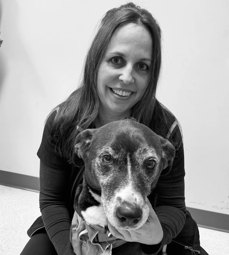 Dr. Leshy with her dog